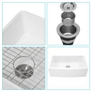 Farmhouse Sink, Apron Front Single Bowl With Arch Edge Design