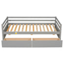 Daybed with two Storage Drawers ,Grey(New SKU:W504P148560)