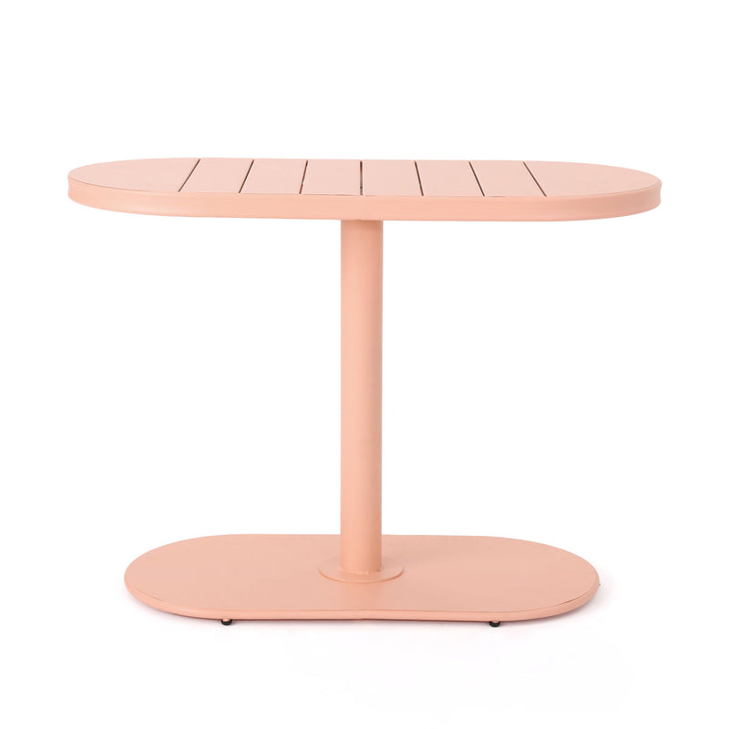 3 Piece Elegant Outdoor Bistro Set With 2 Chairs And Oval Table