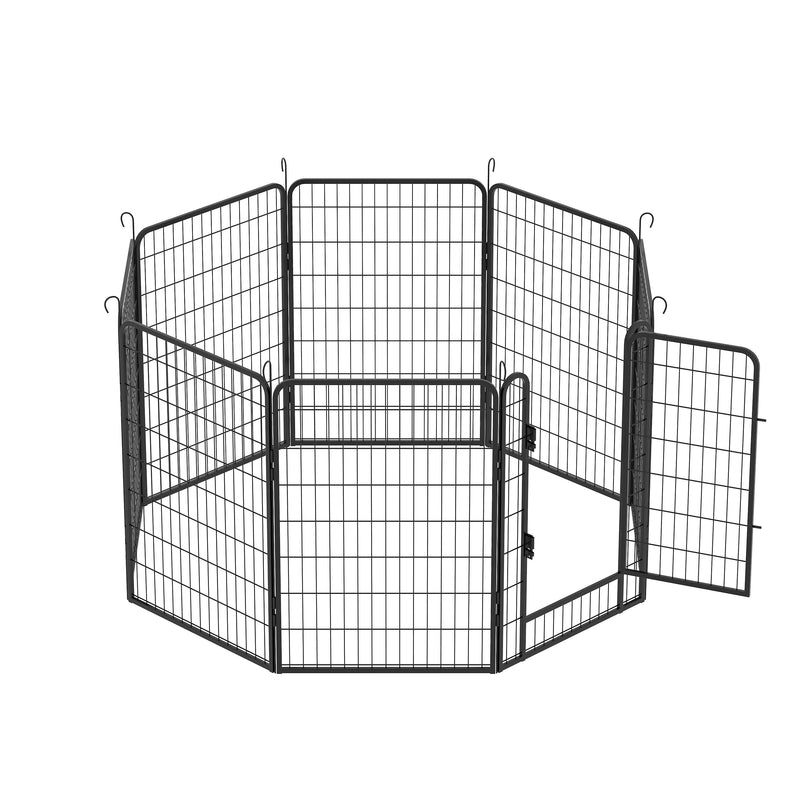 Heavy Duty Metal Playpen With Door, Dog Fence Pet Exercise Pen