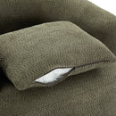 360° Swivel Barrel Sofa Chair With Throw Pillow, Chenille Upholstered Accent Chair