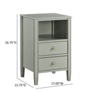 Winston - 2 Drawer Storage Nightstand