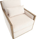 Comfy Accent Barrel Chair, 360 Degree Swivel