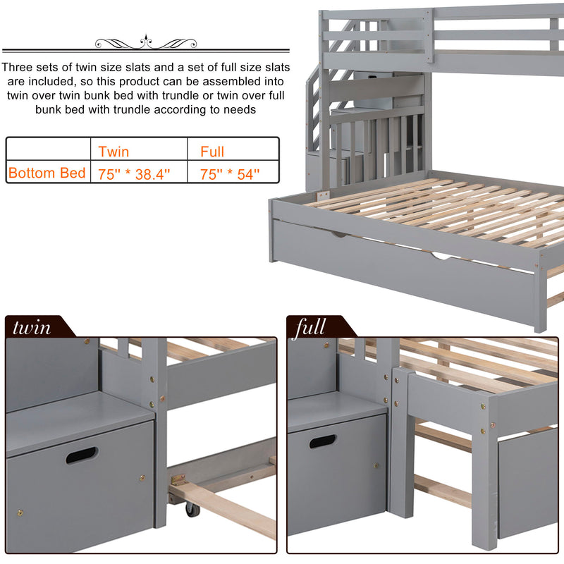 Bunk Bed With Twin Size Trundle