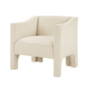 Barrel Accent Chair With Enclosed Arms