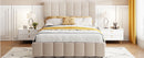 Elegant Upholstered Platform Bed With Hydraulic Storage System