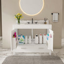43" Bathroom Vanity Multi Functional Cabinet - White