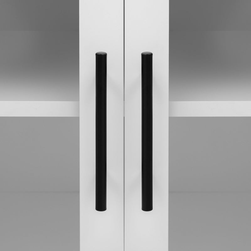 Modern Minimalist TV Stand For TVs Up To 75" With Adjustable Shelves