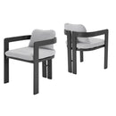 Pula - Patio Outdoor Aluminum Dining Chair (Set of 2)