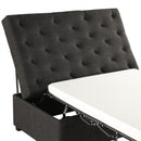 Convertible Folding Sofa Bed Ottoman With Memory Mattress And Tufted Design
