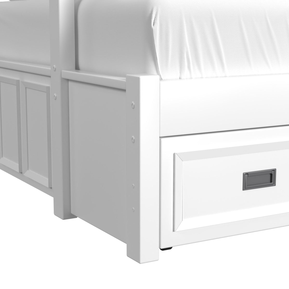 Hampton Kids Bunk With Ladder And Trundle in Black by Elements International, view 27