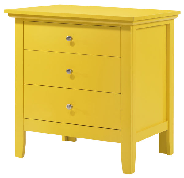 Hammond - G5402-N 3 Drawer Nightstand - Yellow
