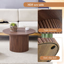 Modern Circular Coffee Table Cylindrical Design
