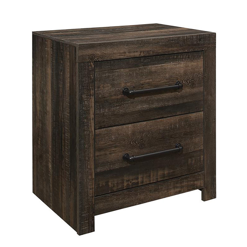 Monica - Bed With Panel Style And Slat Headboard