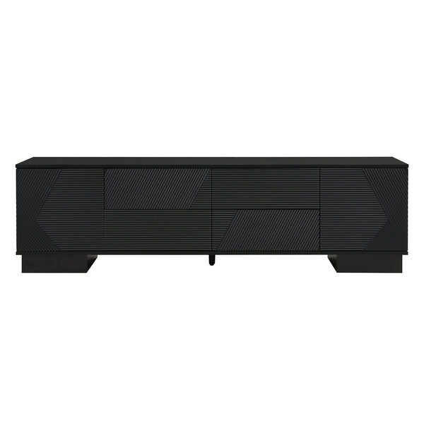 Modern TV Stand With Storage Cabinets, 4 Drawers