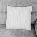 Emiliano - Sectional Sofa With 3 Pillows And Storage Ottoman - Nickel