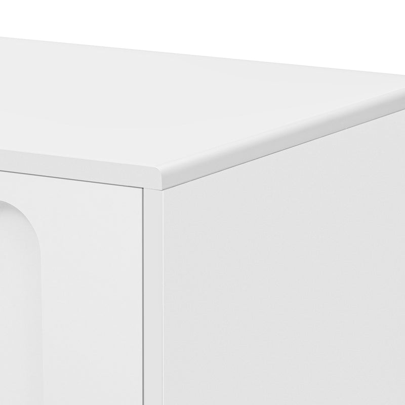 Modern TV Stand For TVs Up To 80", 2 Drawers And Cabinet