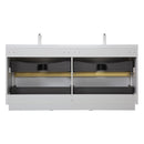 Bathin Freestanding Bathroom Vanity With Double Sinks, Bathroom Storage Vanity Cabinet With Stone Resin Countertop And Soft Close Drawers