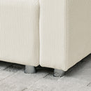 Convertible L Shaped Sleeper Sofa Bed With Reversible Chaise And Storage