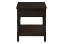 Accent - Table, 2 Tier, Square, Traditional - Walnut