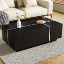 Extendable Coffee Table With 2 Hidden Storage Space And 2 Drawers For Living Room