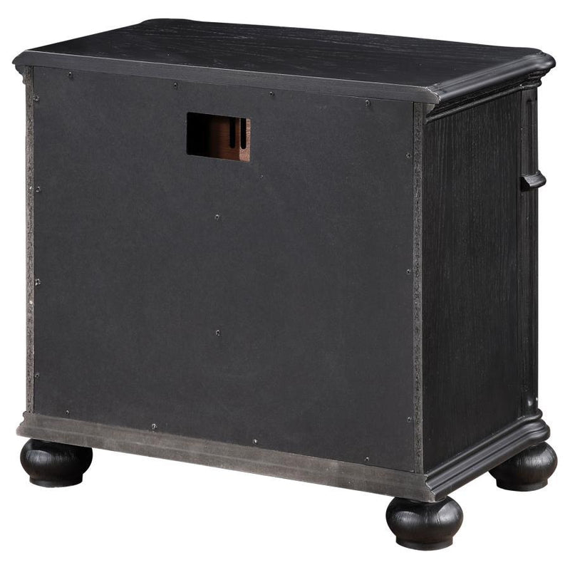 Celina - 3-Drawer Nightstand - Black