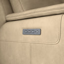 Odell - Power Reclining Loveseat With Console, Power Headrests & Lumbar - Stone