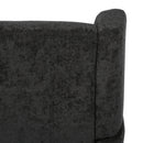 Contemporary Swivel Chair With Wingback Design - Black