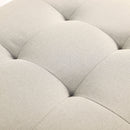 Upholstered Ottoman With Storage And Rivet Trim