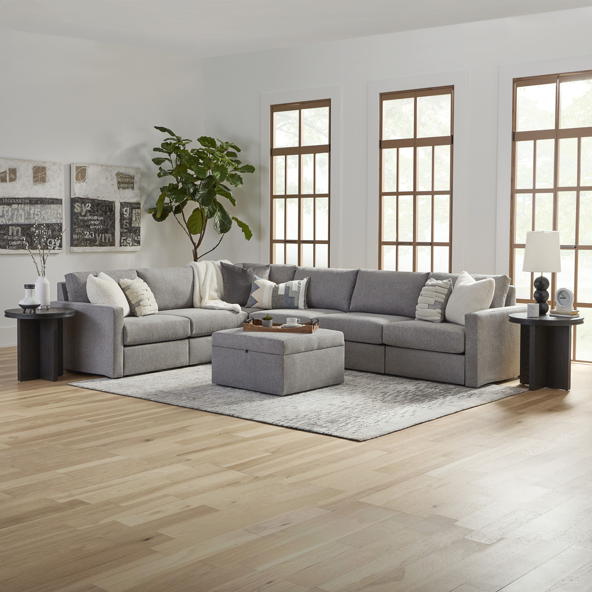 Flex - Sectional, Storage Ottoman