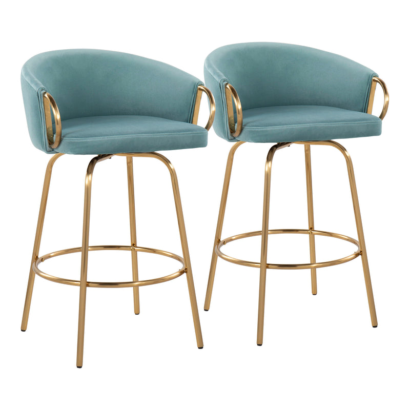 Claire - Contemporary & Glam Counter Stool (Set of 2)