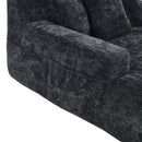 Chenille Interior Lazy Sofa Chaise Longue Armchair With 3 Pillows And Armrests