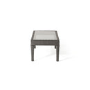 Contemporary Antibes Loveseat & Table Set Outdoor - Gray