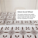 Guyou Glass Shower Door, Sliding Door Dual Usage - Chrome