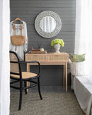 Greek Style Cement Head Planter Indoor Outdoor Home Garden Decor - Gray