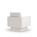 360° Modern Swivel Accent Chair Round Armchair, Thick Padded Single Lounge Sofa Upholstered Comfy