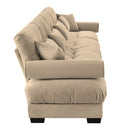 Super Comfort Oversized Modular Velvet Sectional Sofa, Deep Seat Convertible L Shaped Couch