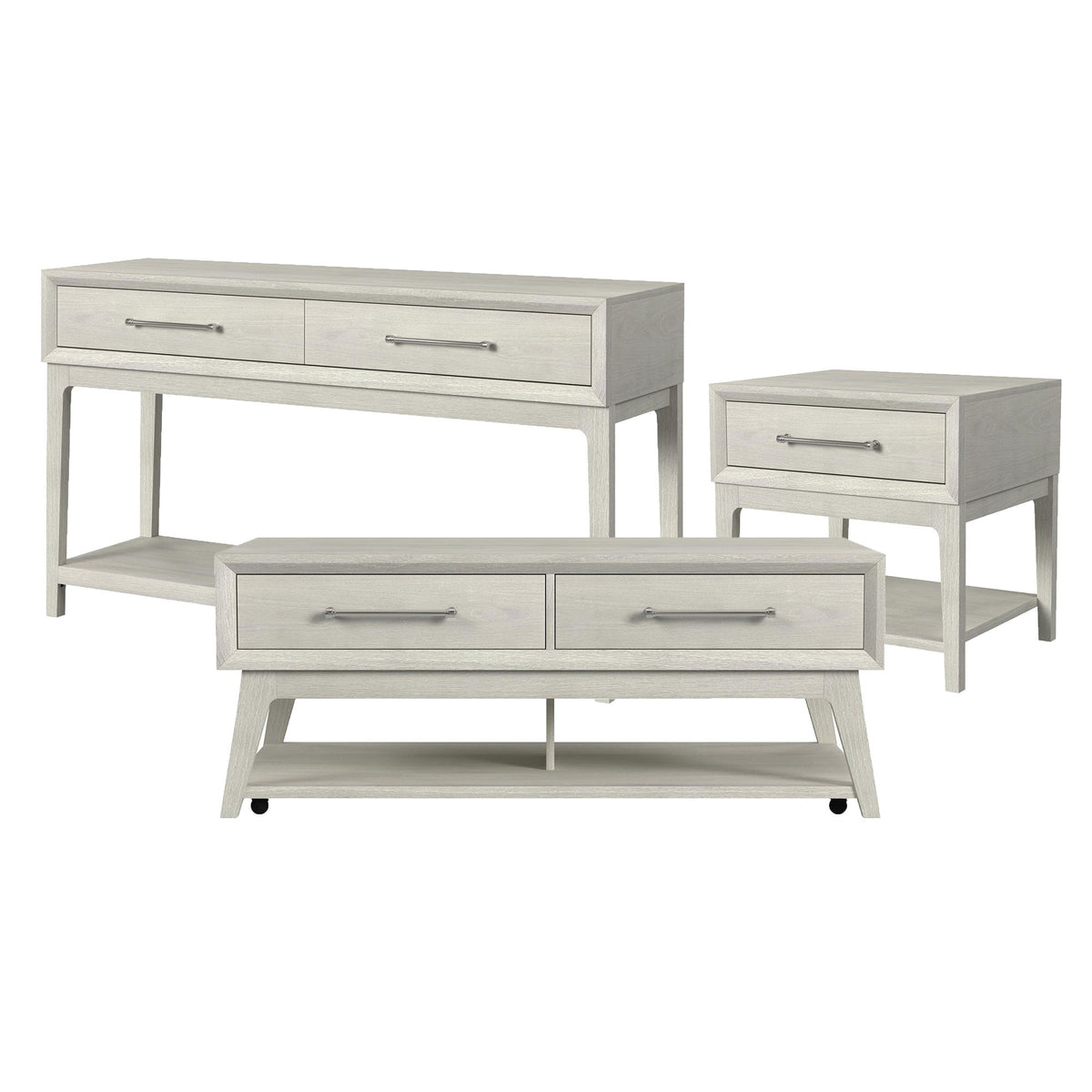 Westland Occasional Table Set in White by Elements International, view 3
