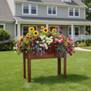Raised Garden Bed With Legs, Elevated Planter Box For Outdoor Plants