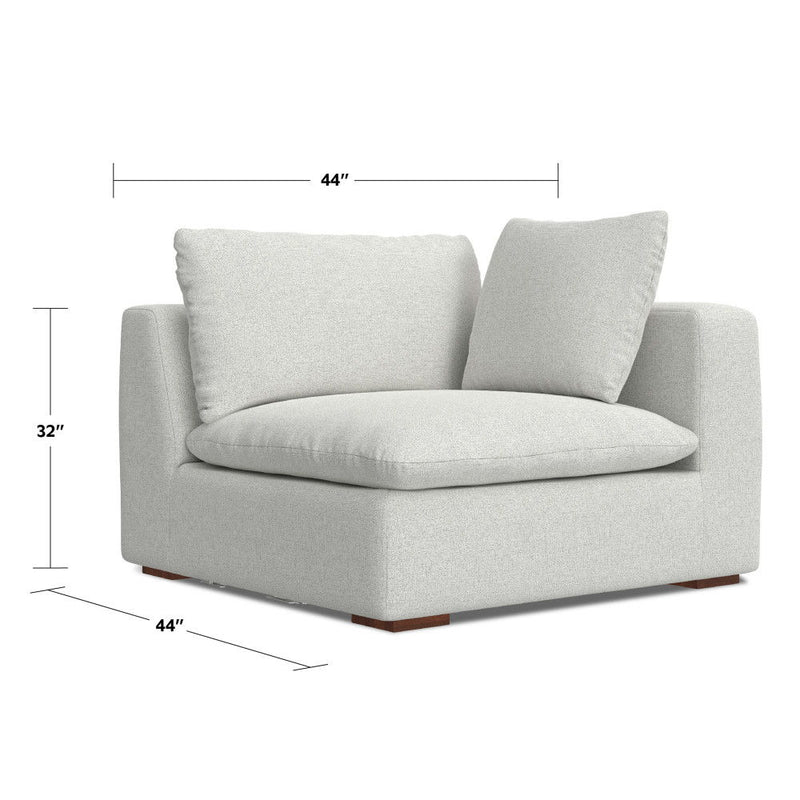 Jasmine - Left Arm Sofa Module - Gray