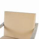 Outdoor Wooden Dinning Set With An Umbrella Hole And Removable Cushions For Patio