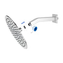 Elegant 6" Shower Arm With Flange, Stainless Steel Construction For Rain Shower Heads