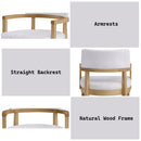 Kasem - Arm Chair (Set of 2) - Gorge Fabric & Oak