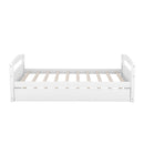 Twin Size Daybed with Trundle, White