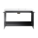 Contemporary Wall Mounted Bathroom Vanity With Resin Double Sink