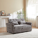 Loveseat Sofa Bed, Pull - Out Couch Sleeper & 2 Pillows