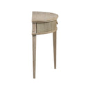 Vintage Inspired Storage Console Table With Fluted Doors