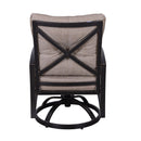 Modern Dining Swivel Chair With Back And Seat Cushion (Set of 2) - Antique Bronze