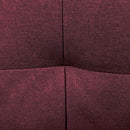 Cleavon II - Reversible Sectional Sofa & Ottoman With 2 Pillows - Red Linen