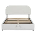 Upholstered Platform Bed With Hydraulic Storage System